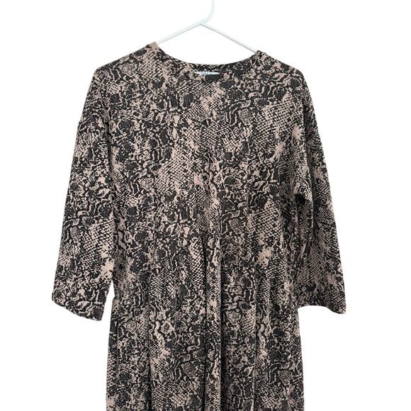 Zara Basic Dress Snake Pring Womens Size Small - Picture 3 of 5